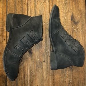 Booties with buckles